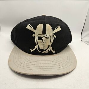 Las Vegas Raiders Hatco Snapback Los Angeles Oakland Pirates Black Gray Used